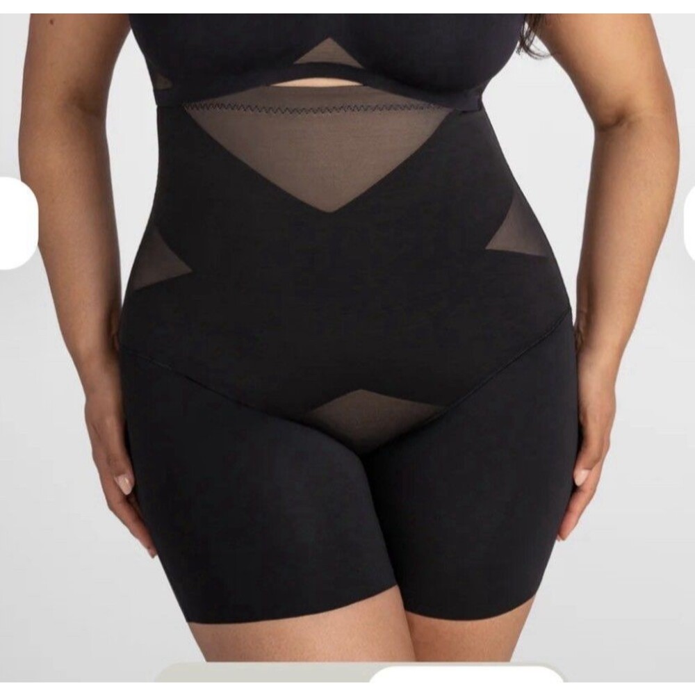 Honeylove SuperPower Girl-Short Size XL Slimming Compression Shapewear Black